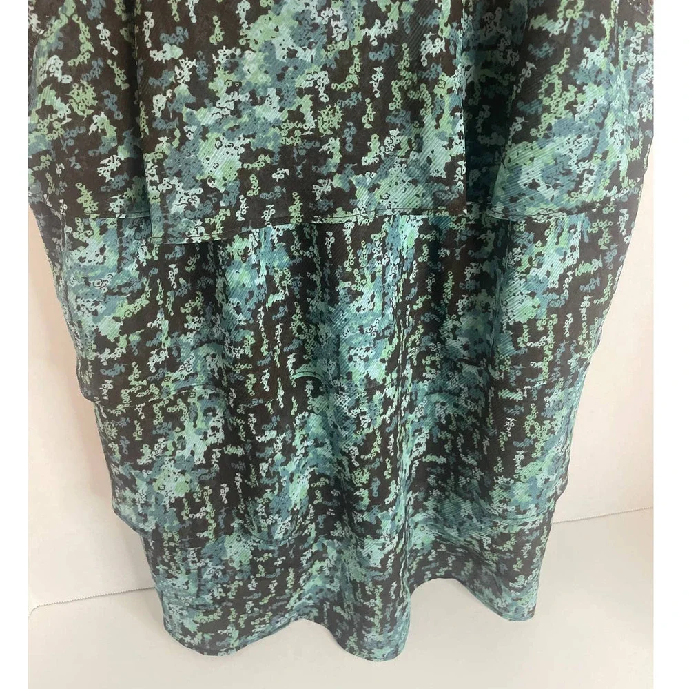 Lane Bryant Sleeveless Thick Strap Ruffle Tiered Colorful Tank Top Womens 16 - Picture 5 of 7